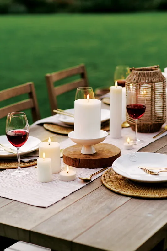 우유니 LED 블록 캔들 화이트 7.8 cm, 20.3 cm Uyuni Lighting | 우유니 라이팅