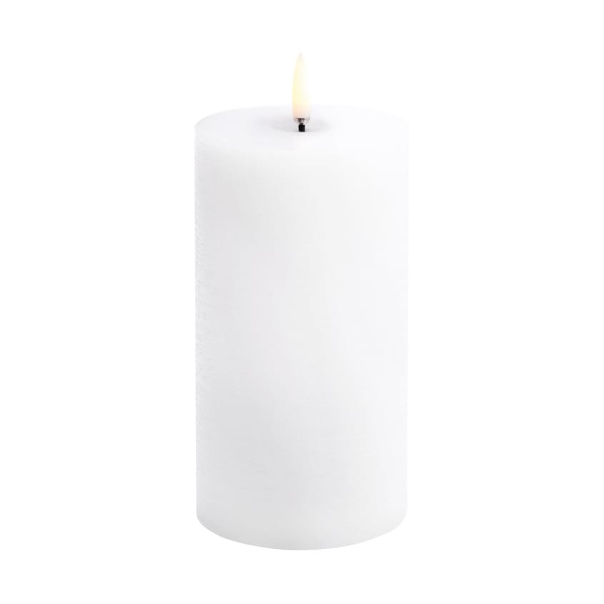 우유니 LED 블록 캔들 멜티드, White rustic, Ø7.8x15 cm Uyuni Lighting | 우유니 라이팅