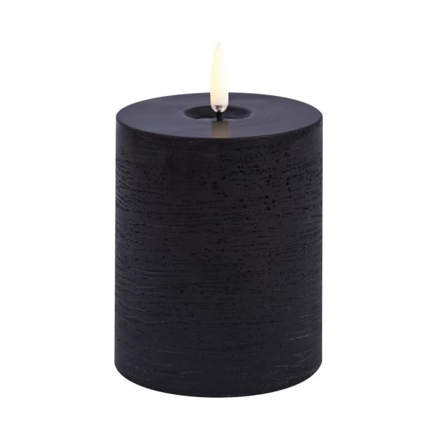 Uyuni LED 블록  캔들 멜티드 - Black rustic, Ø7.8x10 cm - Uyuni Lighting | 우유니 라이팅