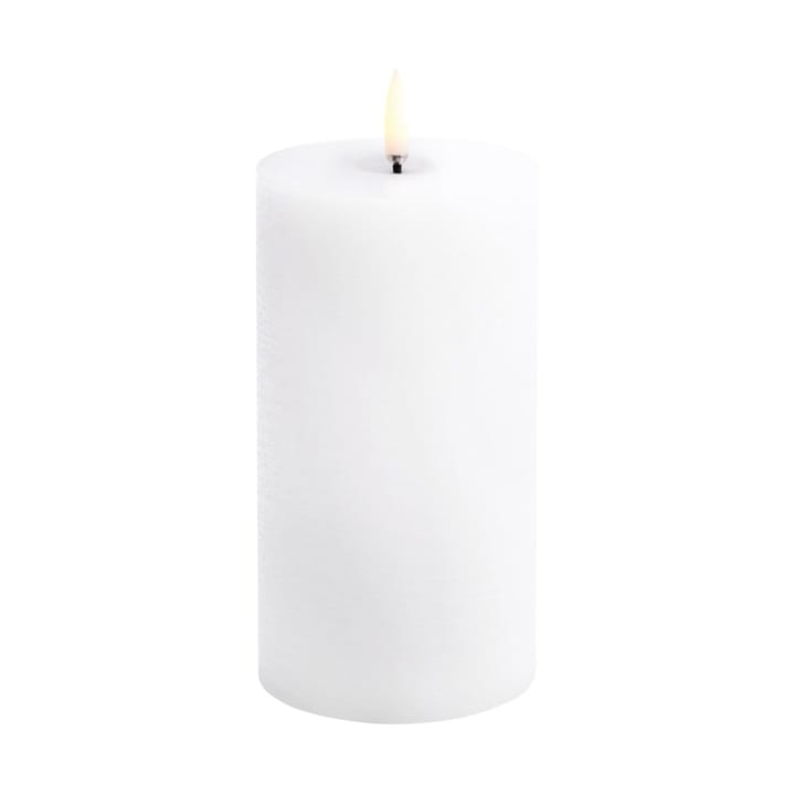 Uyuni LED 블록 캔들 멜티드 - White rustic, Ø7.8x15 cm - Uyuni Lighting | 우유니 라이팅