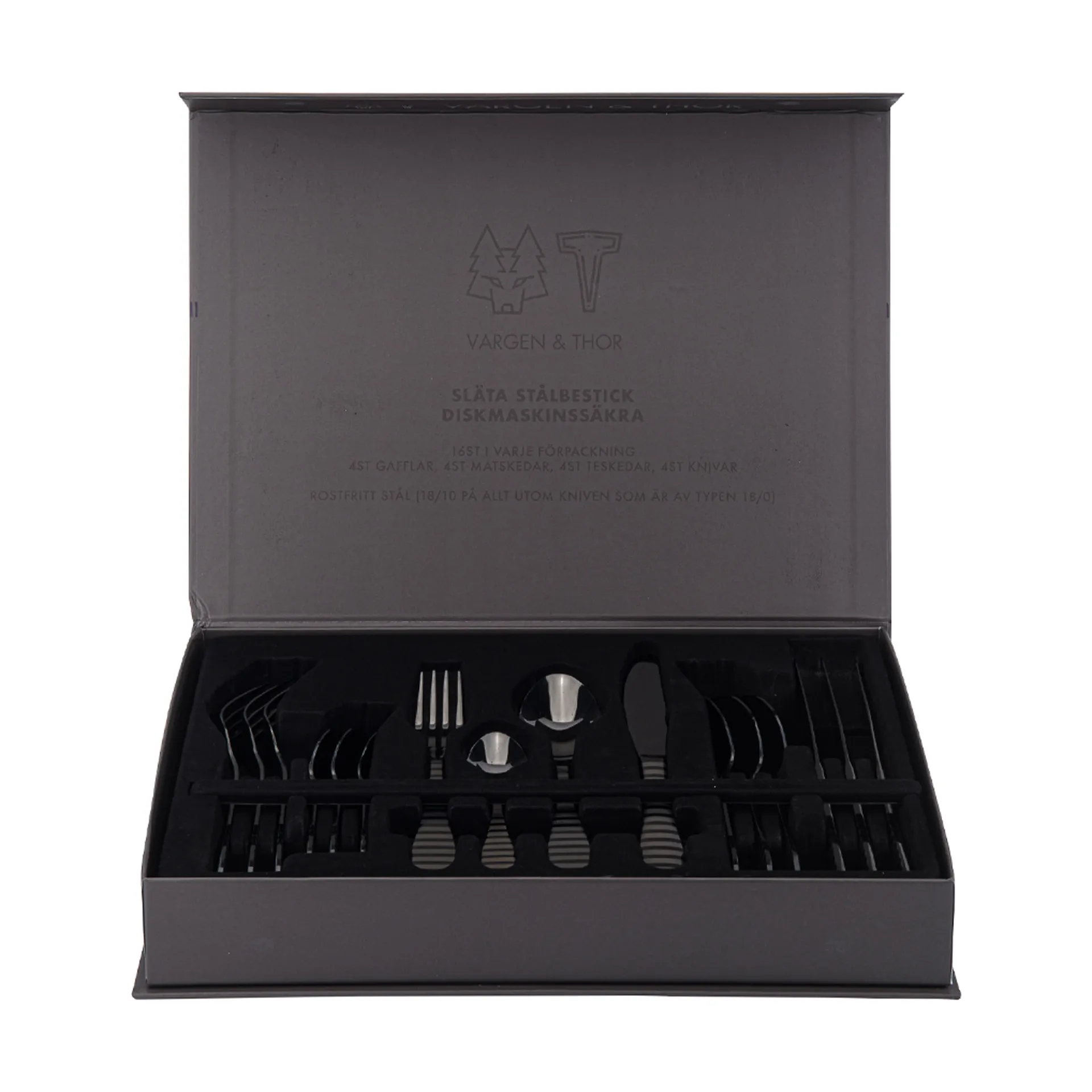 지브라 커트러리, 16 pieces Vargen & Thor