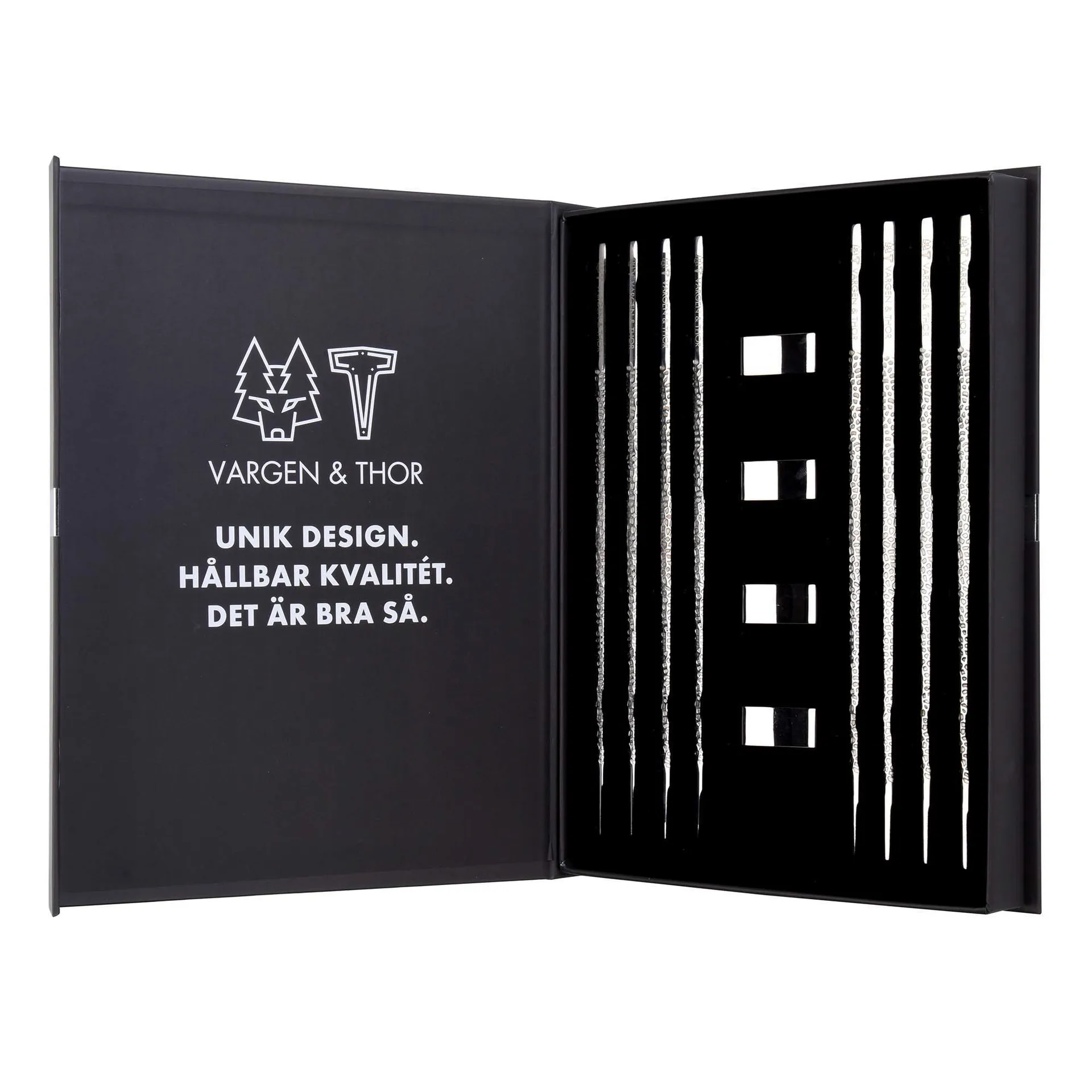 키토 젓가락 4개 세트, Silver Vargen & Thor