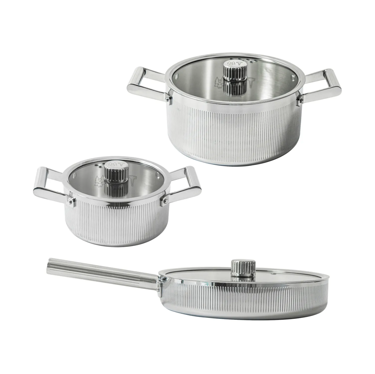 Glima Pro plus 냄비 세트, Stainless steel, 6 pieces Vargen & Thor