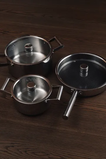Glima Pro plus 냄비 세트 - Stainless steel, 6 pieces - Vargen & Thor
