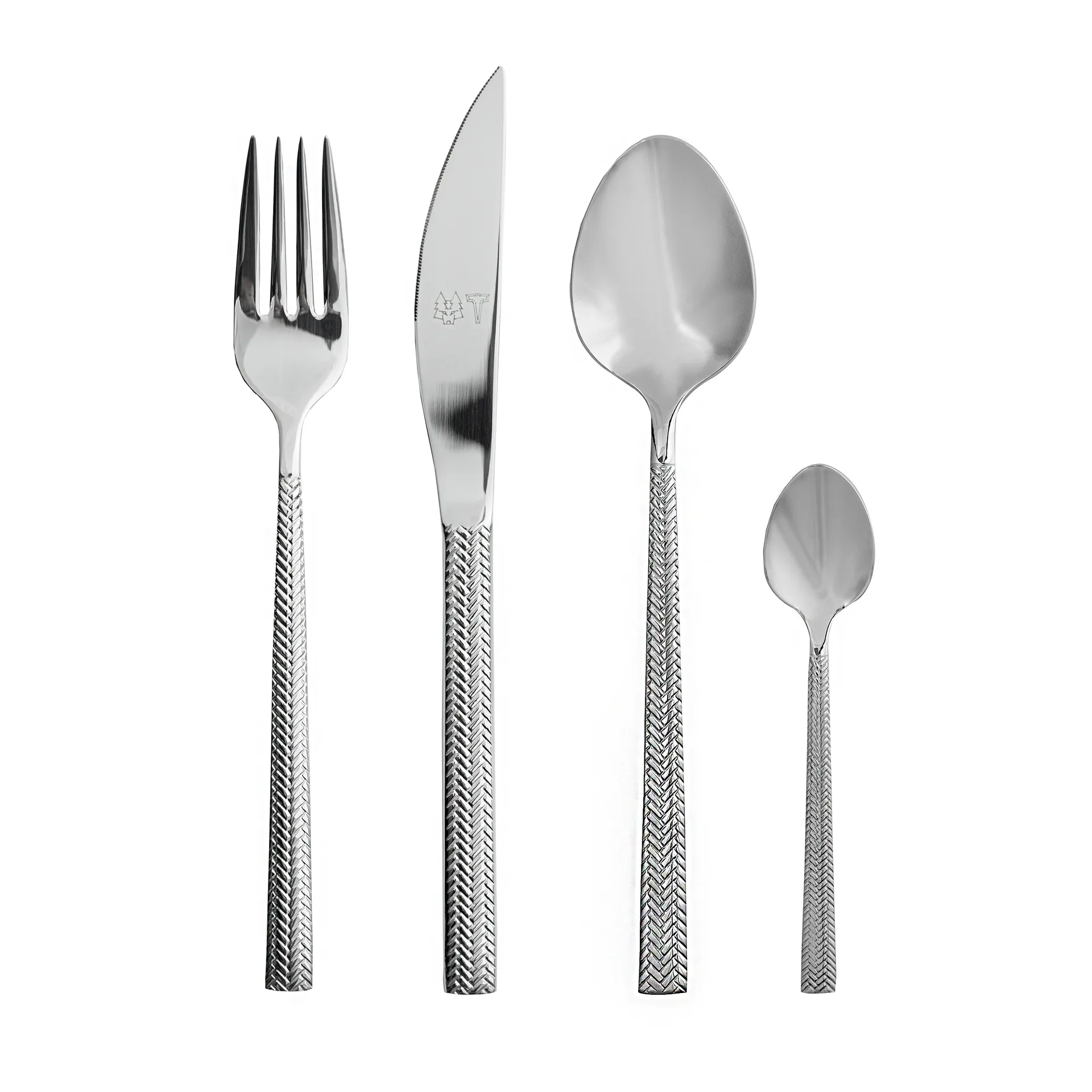 Glod 커트러리 16 pieces, Fishbone pattern Vargen & Thor