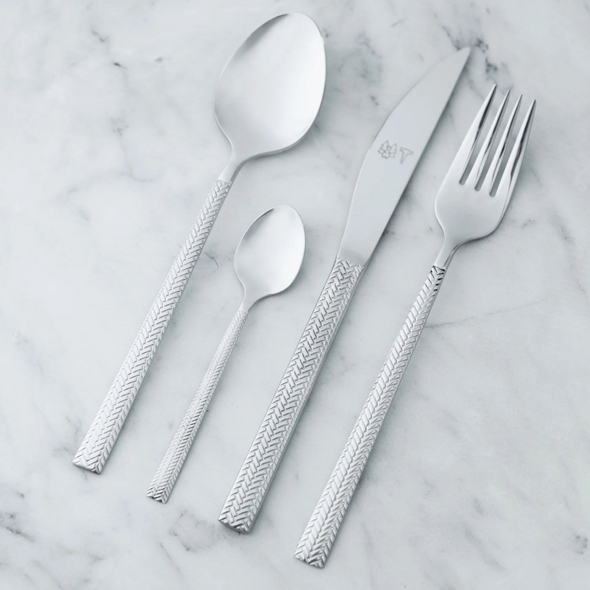 Glod 커트러리 16 pieces, Fishbone pattern Vargen & Thor