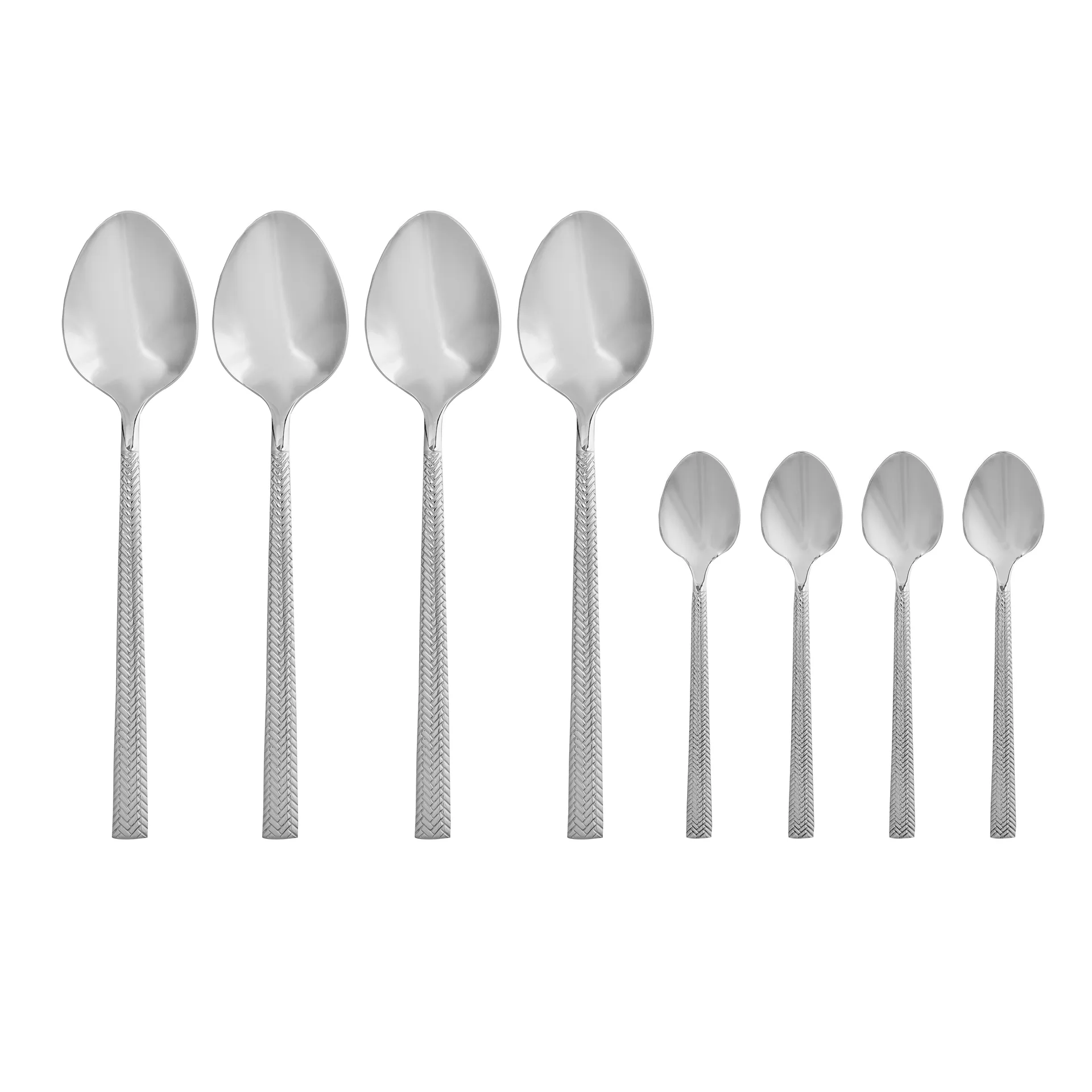 Glöd 스푼세트, 4 spoons + 4 teaspoons Vargen & Thor