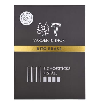 Kito 젓가락 4개 세트 - brass - Vargen & Thor