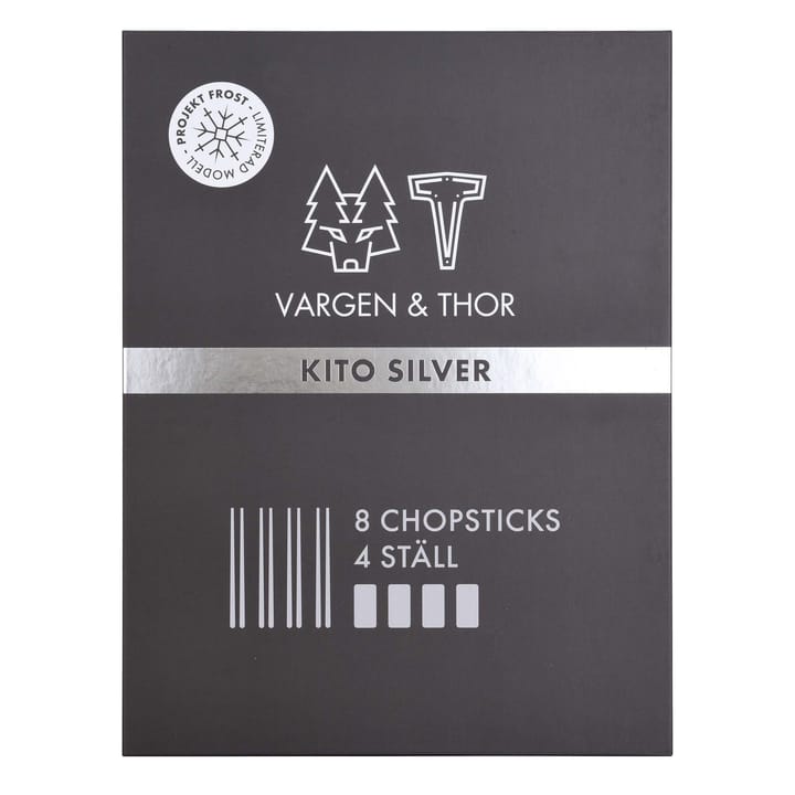 Kito 젓가락 4개 세트 - Silver - Vargen & Thor