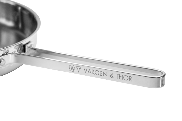 모델 M1 망치 소스 팬 28 cm, Chrome with lid Vargen & Thor
