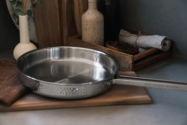 모델 M1 망치 소스 팬 28 cm, Chrome with lid Vargen & Thor