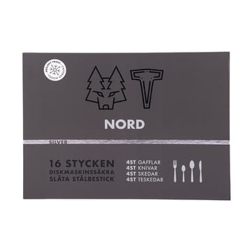 Nord 커트러리 16개 세트 - Polerat silver - Vargen & Thor