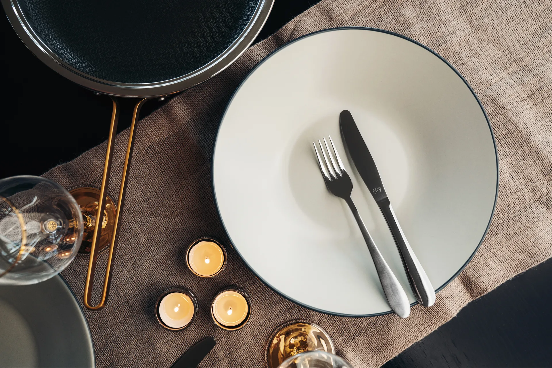 Nord 커트러리 16개 세트, Polerat silver Vargen & Thor