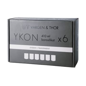 YKON 글라스 6팩 41cl - Evident transparent - Vargen & Thor