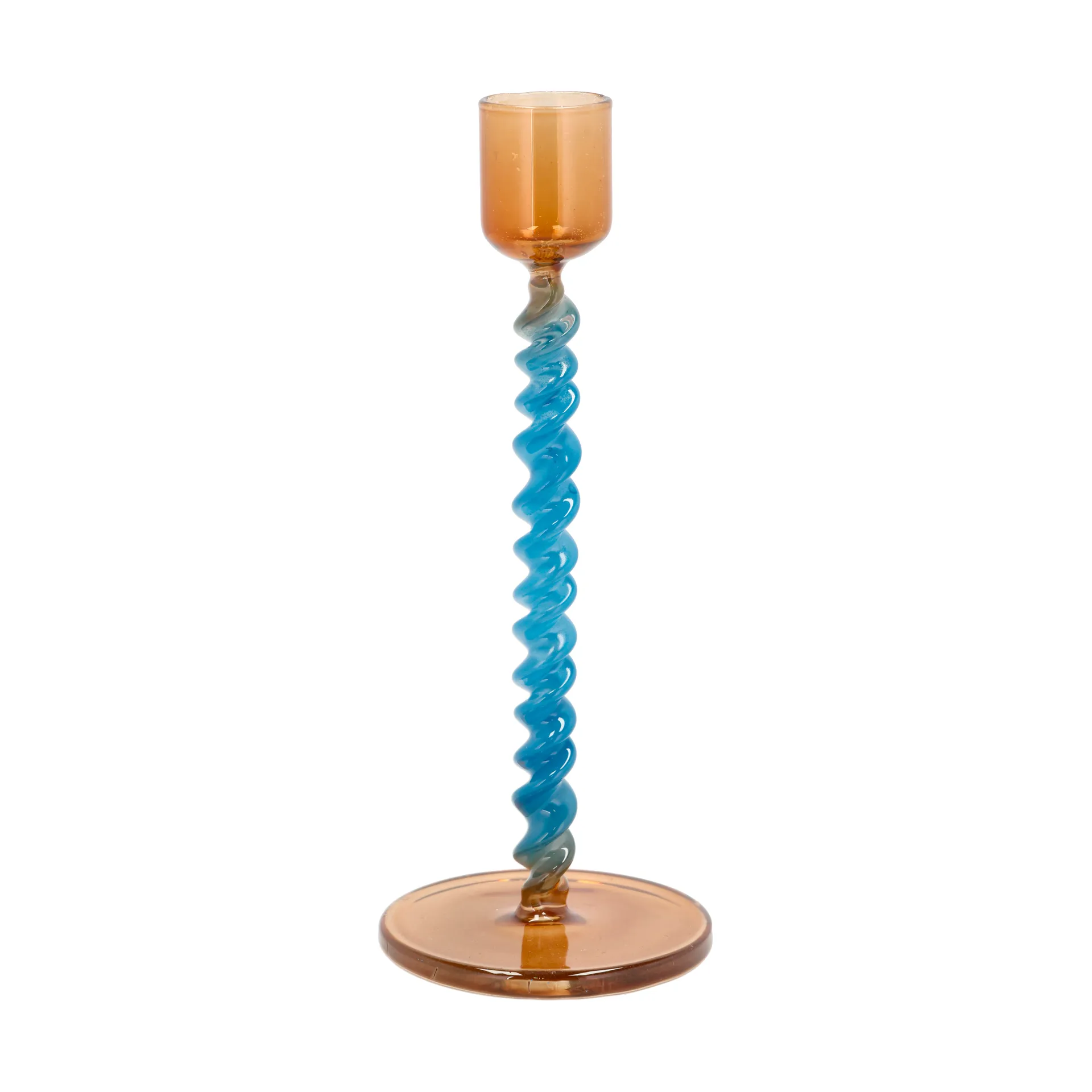스타일즈 캔들스틱 16.3 cm, Blue-amber Villa Collection | 빌라 콜렉션