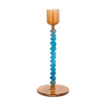 스타일즈 캔들스틱 16.3 cm - Blue-amber - Villa Collection | 빌라 콜렉션