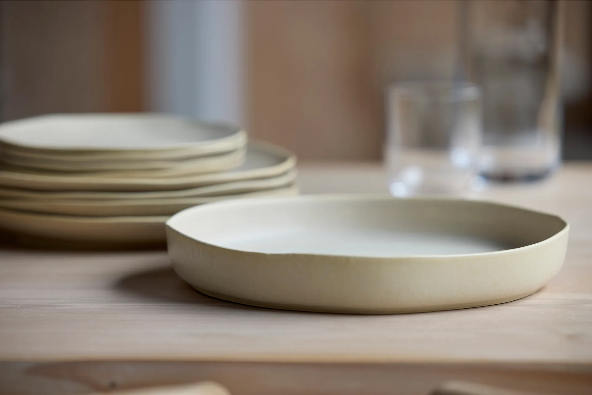 쇼쿠 서빙 플래터 Ø28 cm, Beige Villa Collection | 빌라 콜렉션