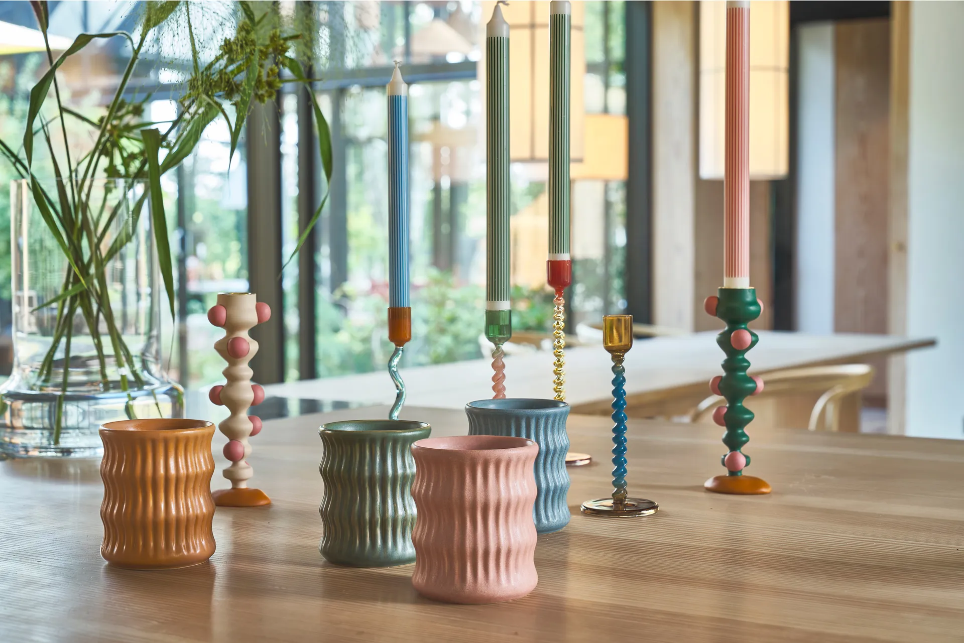 스타일즈 립드 패턴 머그 30 cl 2개 세트, Green Villa Collection | 빌라 콜렉션