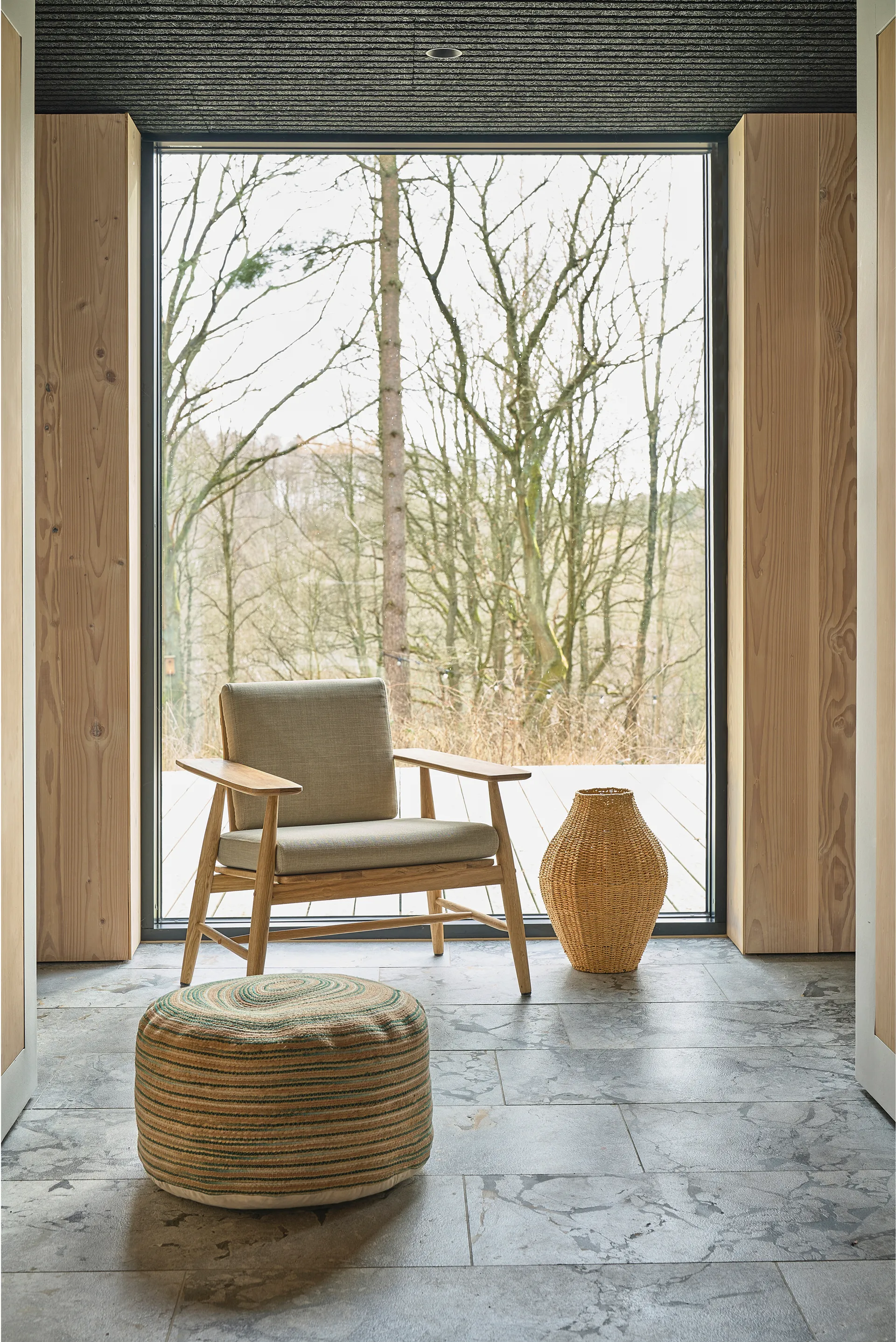 벰 푸프 30x60 cm, Green-nature-pink Villa Collection | 빌라 콜렉션