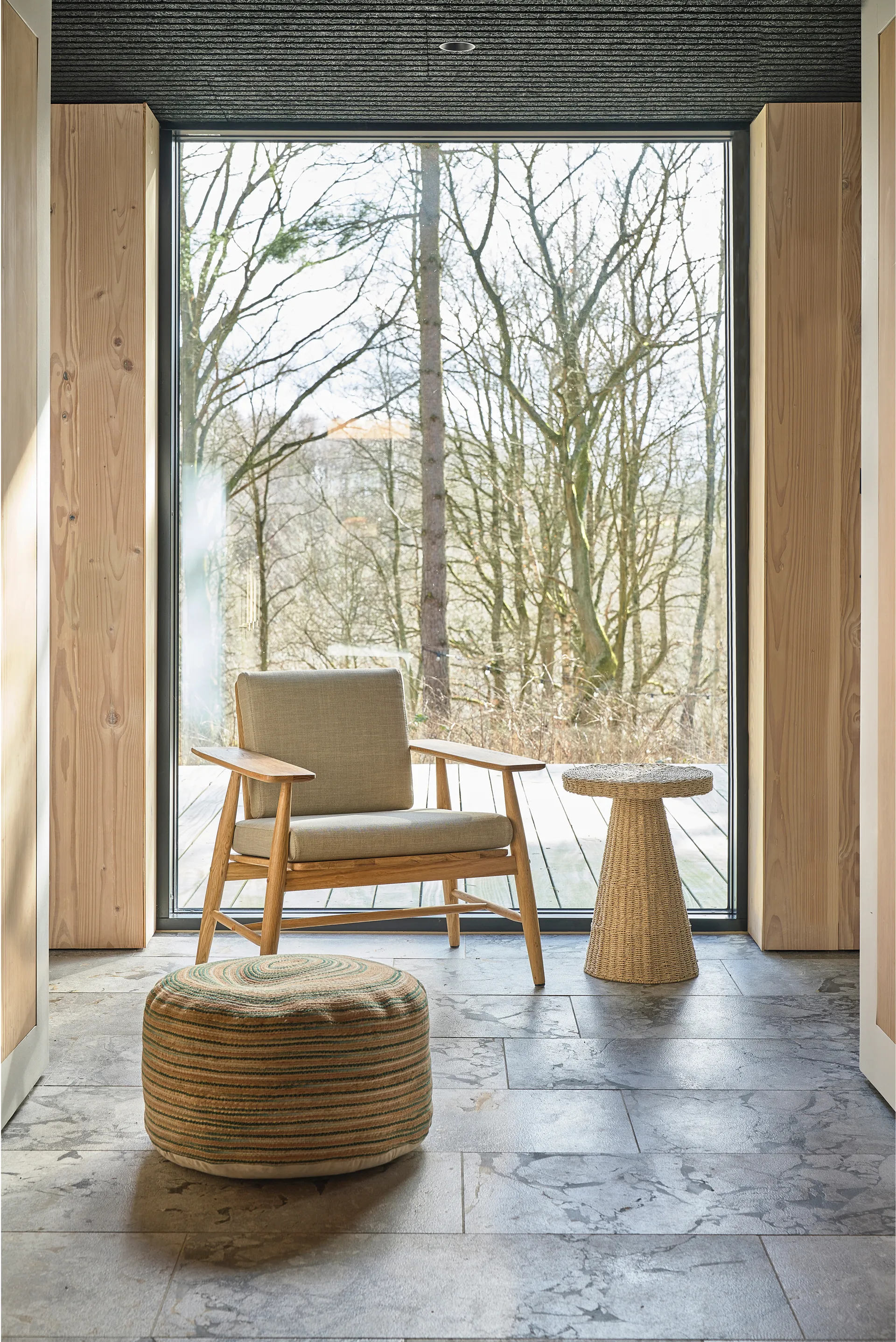 벰 푸프 30x60 cm, Green-nature-pink Villa Collection | 빌라 콜렉션