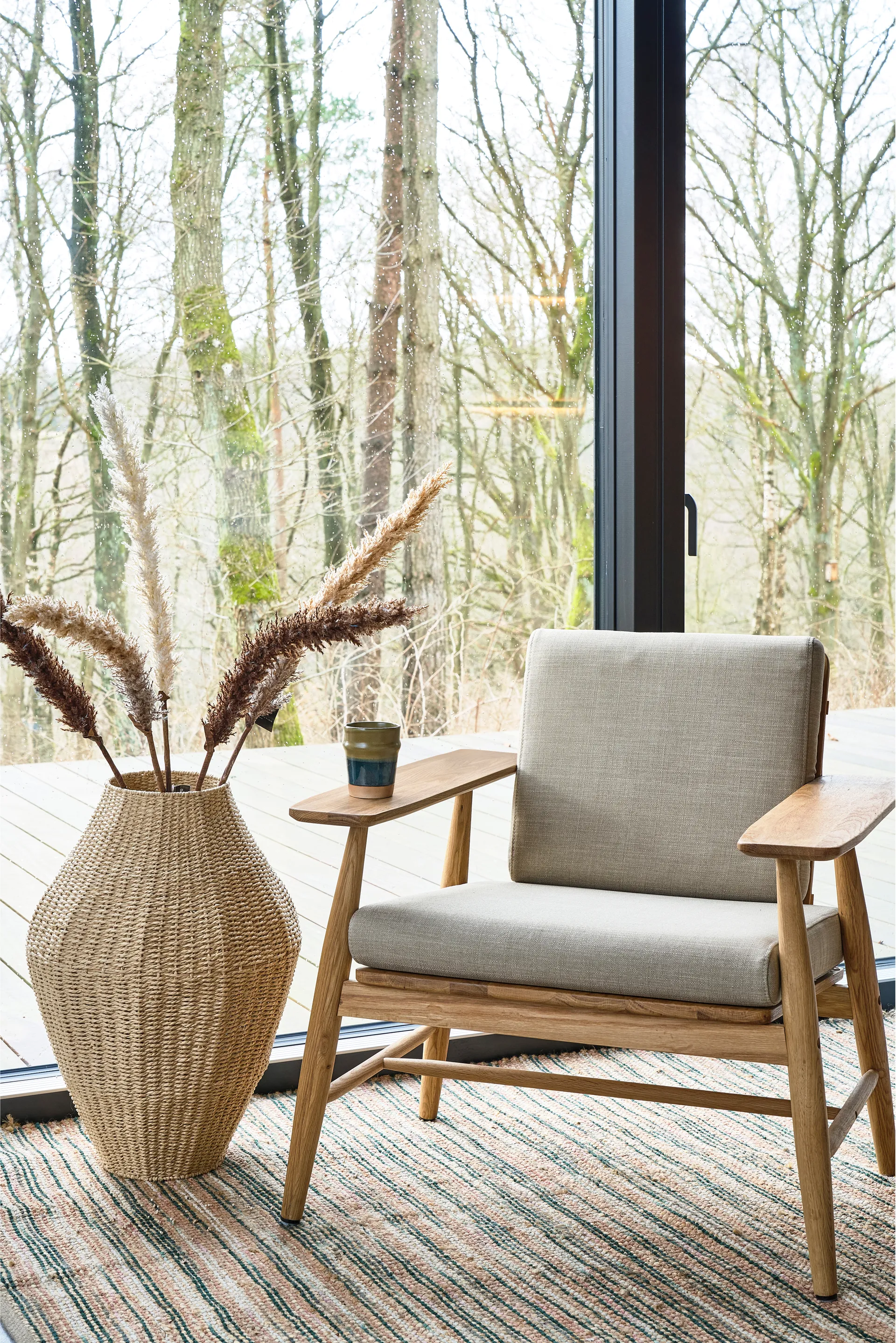 벰 러그, Green-nature-pink, 70x250 cm Villa Collection | 빌라 콜렉션