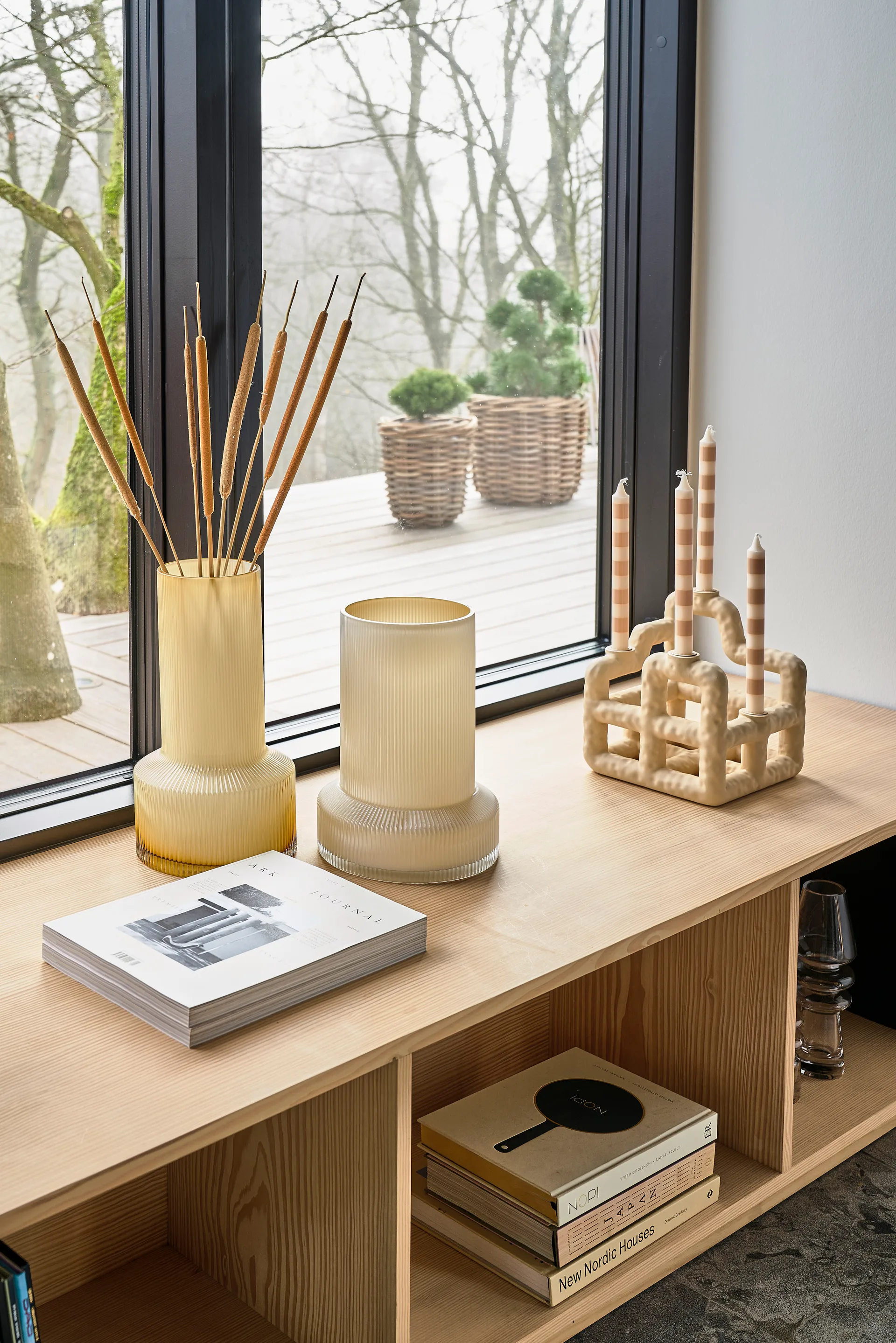 Hvils 글라스 화병 Ø19, Honey Villa Collection | 빌라 콜렉션