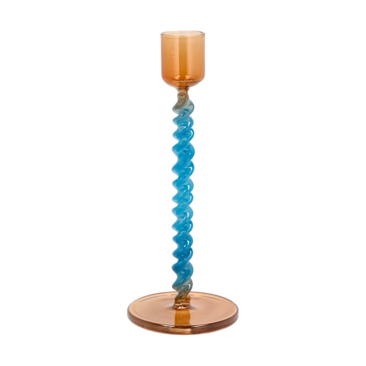 Styles 캔들스틱 16,3 cm - Blue-amber - Villa Collection | 빌라 콜렉션
