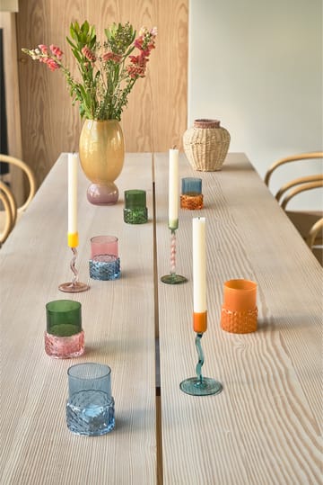 Styles 티라이트 홀더 Ø7.7x10cm - Green-pink - Villa Collection | 빌라 콜렉션