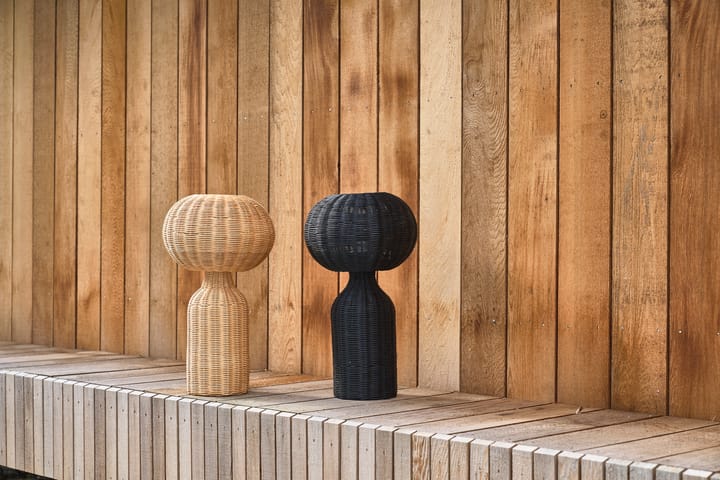 Werna 테이블램프 라탄 Ø30 cm - Black - Villa Collection | 빌라 콜렉션