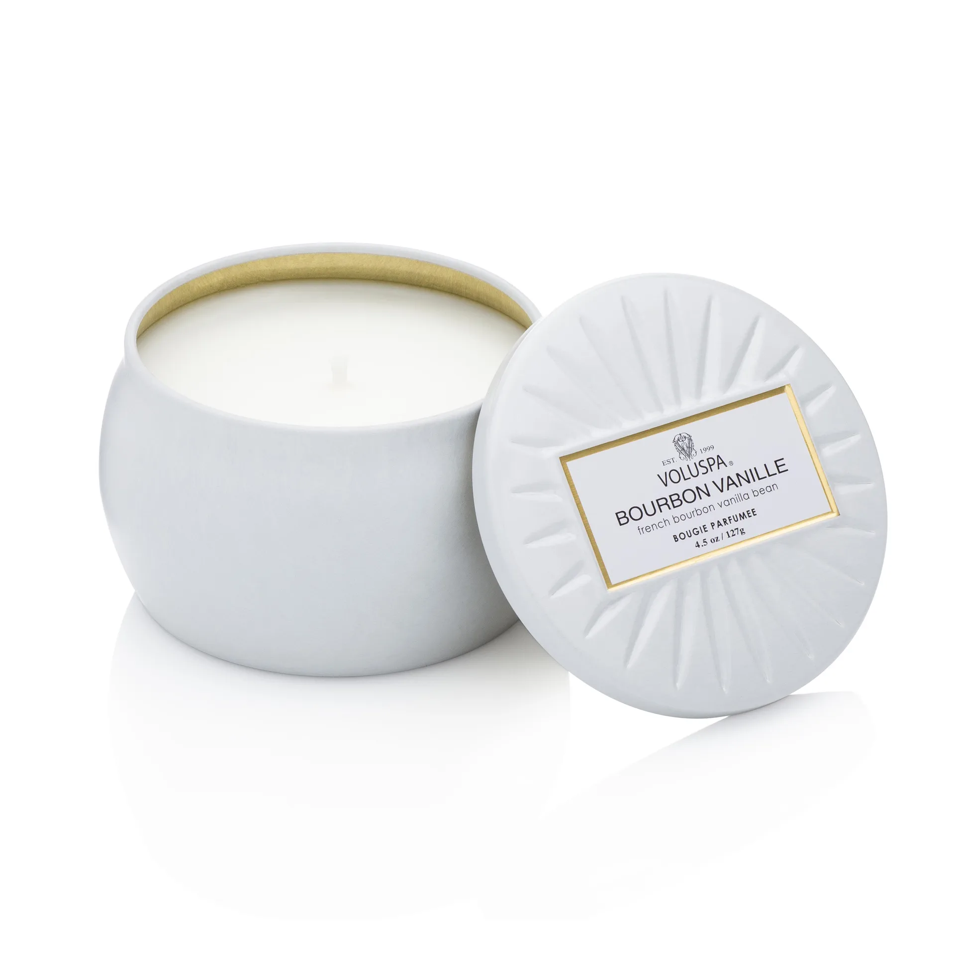 장식용 틴 캔들 25 시간, Bourbon Vanille Voluspa | 볼루스파