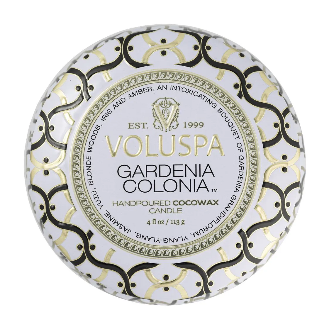 메종 블랑 미니 틴 향 25 시간, Gardenia Colonia Voluspa | 볼루스파