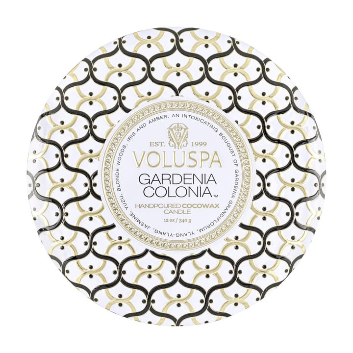 메종 블랑 3-wick 틴 향 40 시간 - Gardenia Colonia - Voluspa | 볼루스파