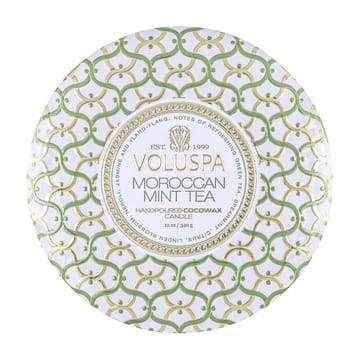 메종 블랑 3-wick 틴 향 40 시간 - Moroccan Mint Tea - Voluspa | 볼루스파