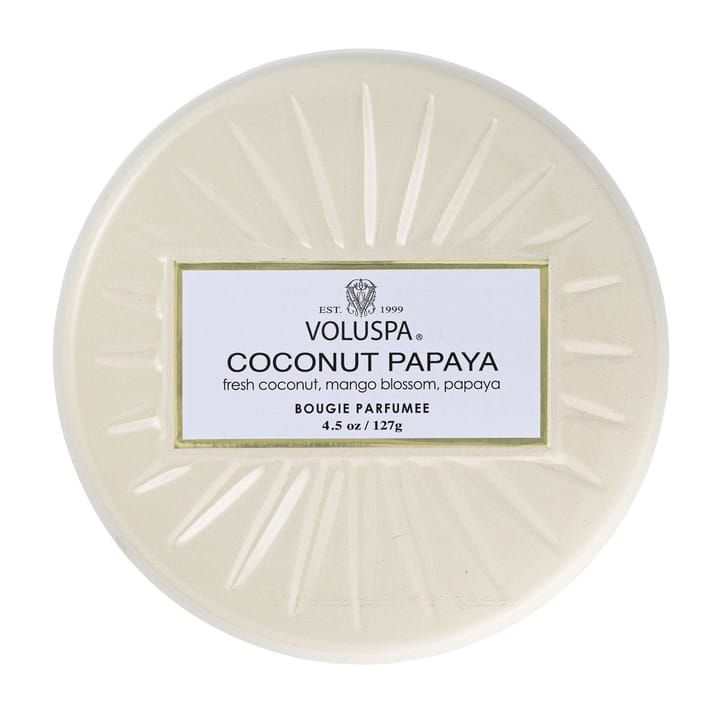 Vermeil 미니 틴 향 25 시간, Coconut Papaya Voluspa | 볼루스파