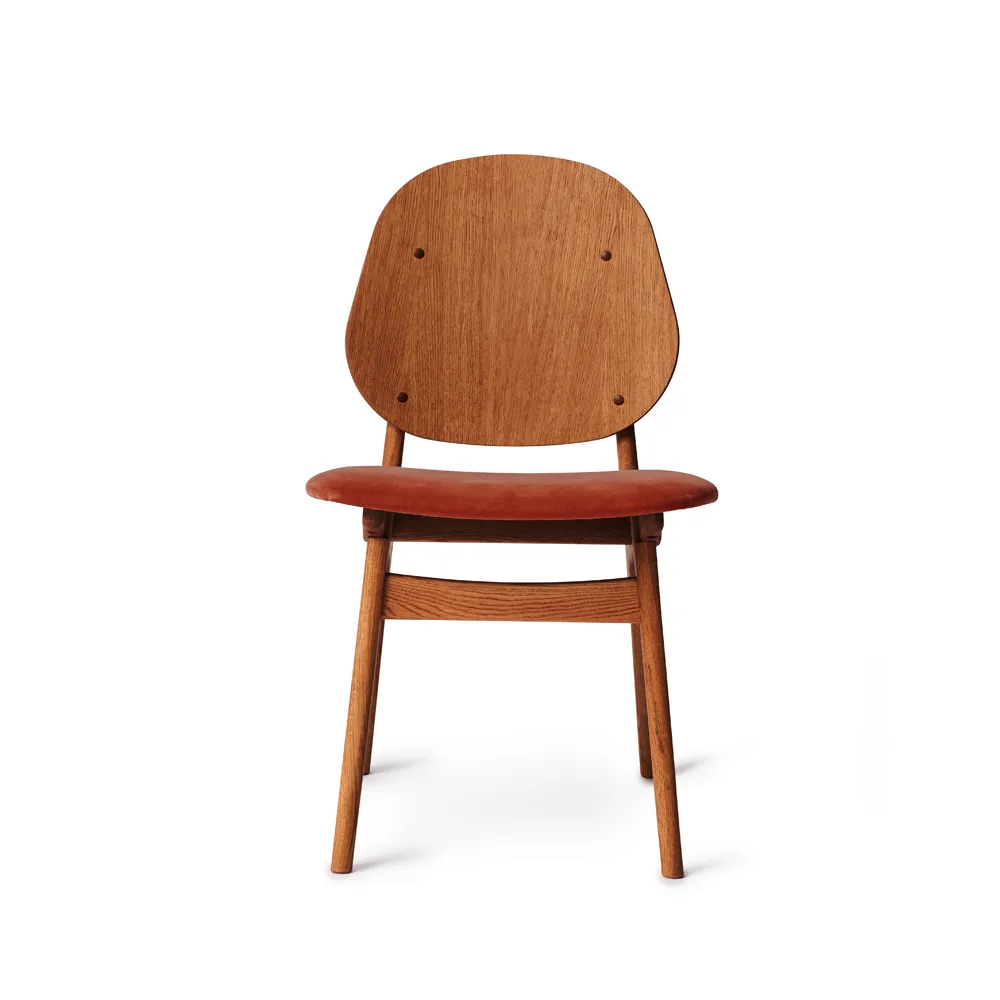 노블 스툴, Brick red-oiled teak oak legs Warm Nordic | 웜 노르딕