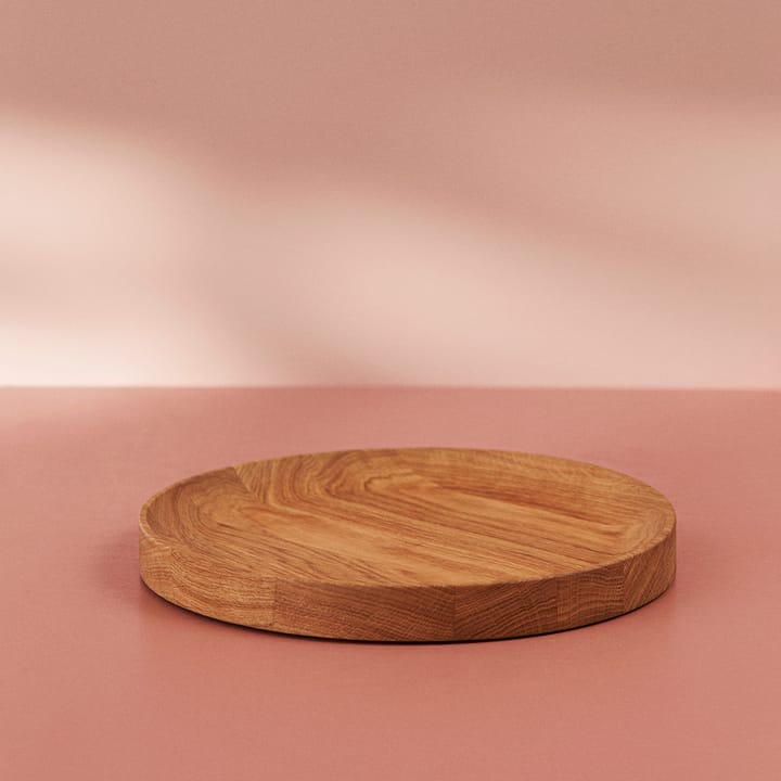 Carved 우드 트레이 원형 - Oak - Warm Nordic | 웜 노르딕