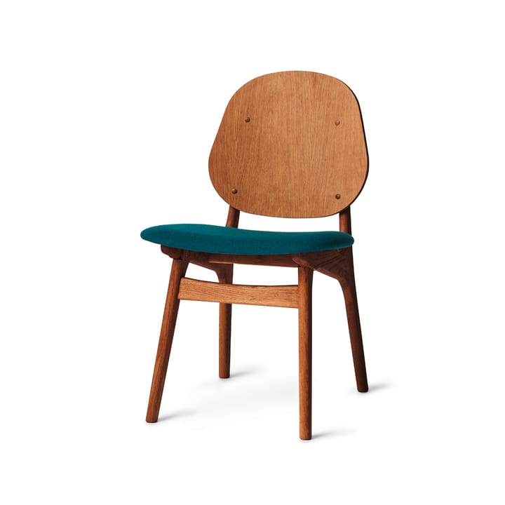 노블 스툴 - Fabric dark turqouise, oiled teak oak legs - Warm Nordic | 웜 노르딕