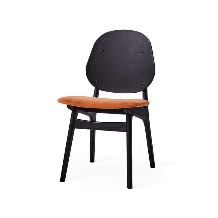 노블 스툴 - Fabric rusty rose, black lacquered beech legs - Warm Nordic | 웜 노르딕
