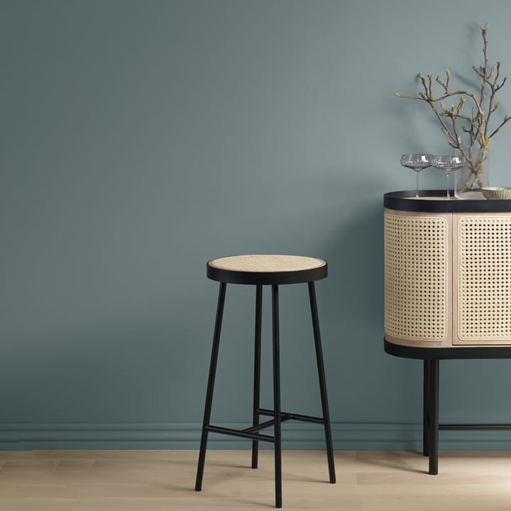 비 마이 게스트 바 스툴, Rattan, black steel legs Warm Nordic | 웜 노르딕