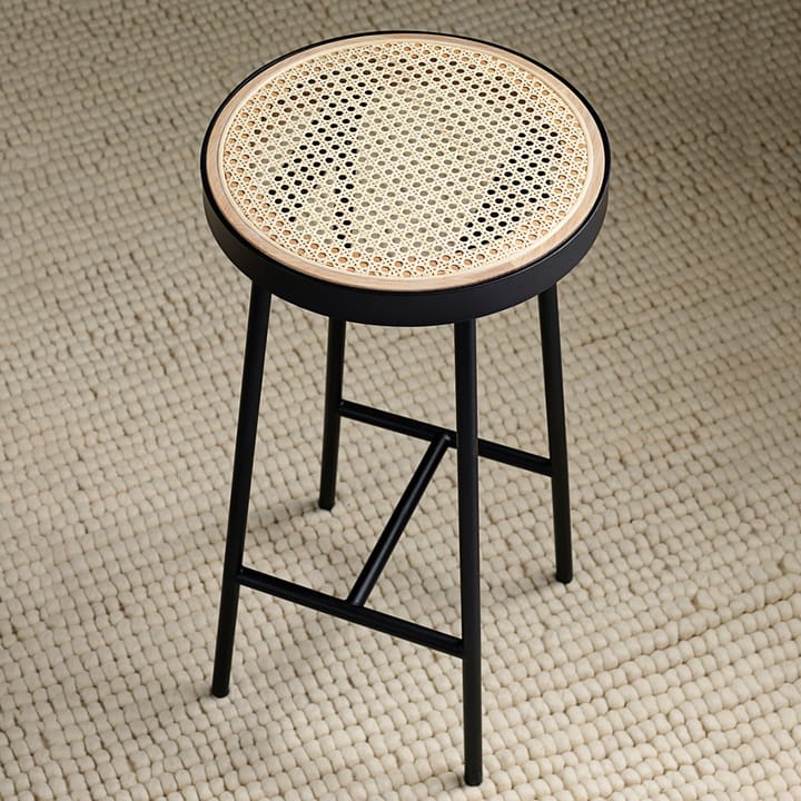 비 마이 게스트 바 스툴, Rattan, black steel legs Warm Nordic | 웜 노르딕