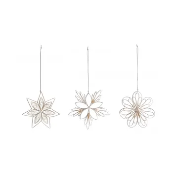 별 믹스 크리스마스 데코레이션 3개 세트 - White - Watt & Veke | 와트앤베케