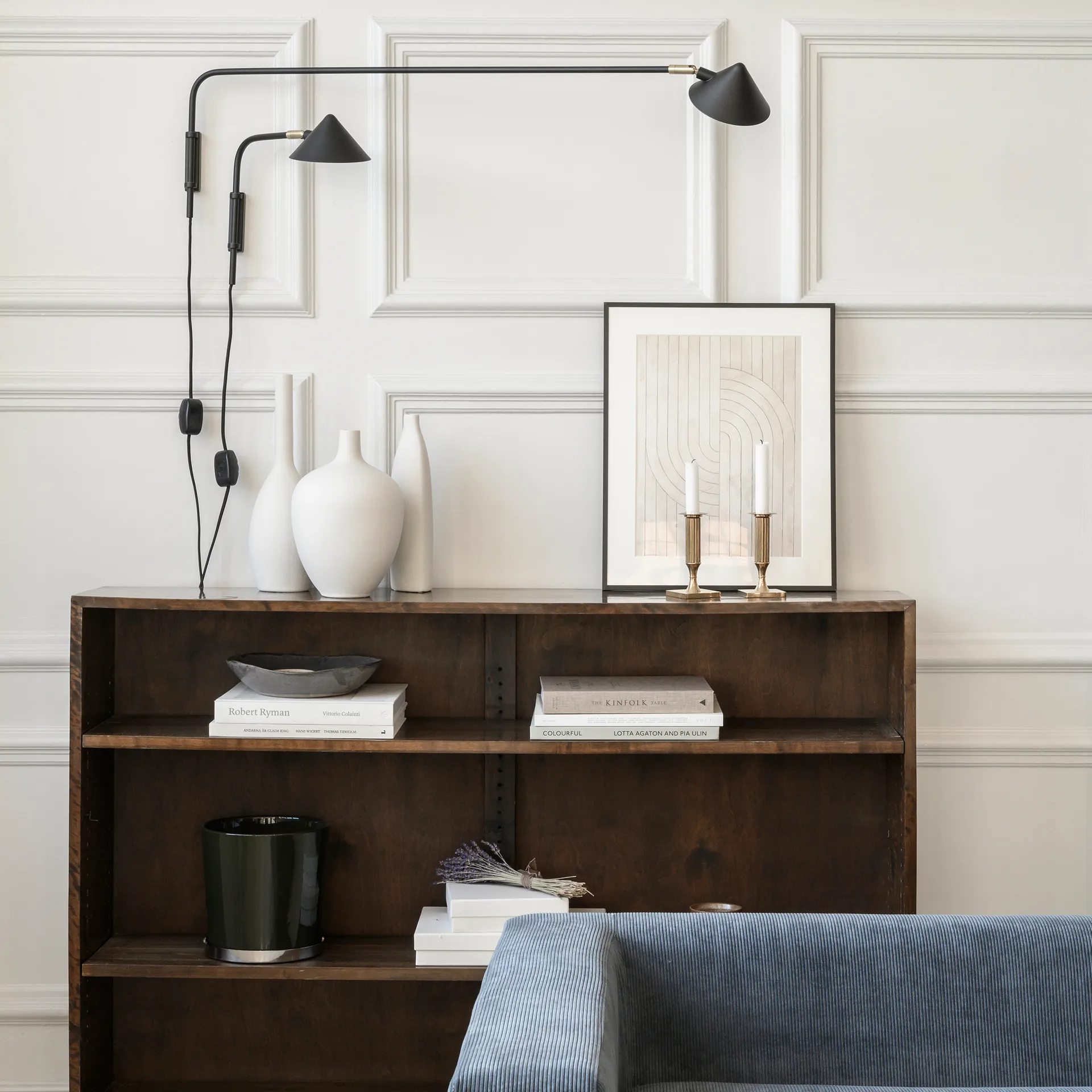 켈리 벽 조명 롱 arm, Black-gold Watt & Veke | 와트앤베케