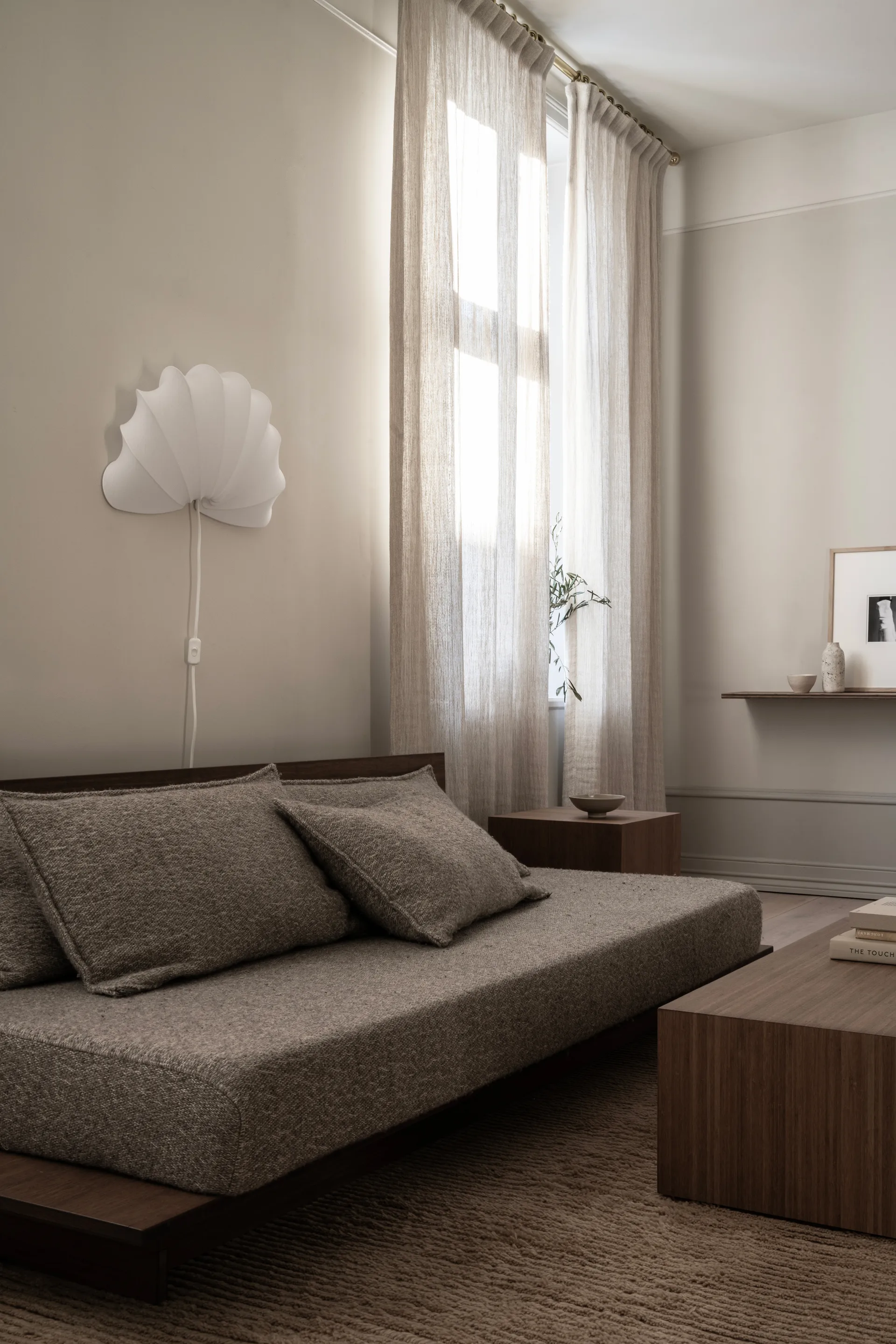 안나 벽 조명 L 54 cm, White cotton Watt & Veke | 와트앤베케