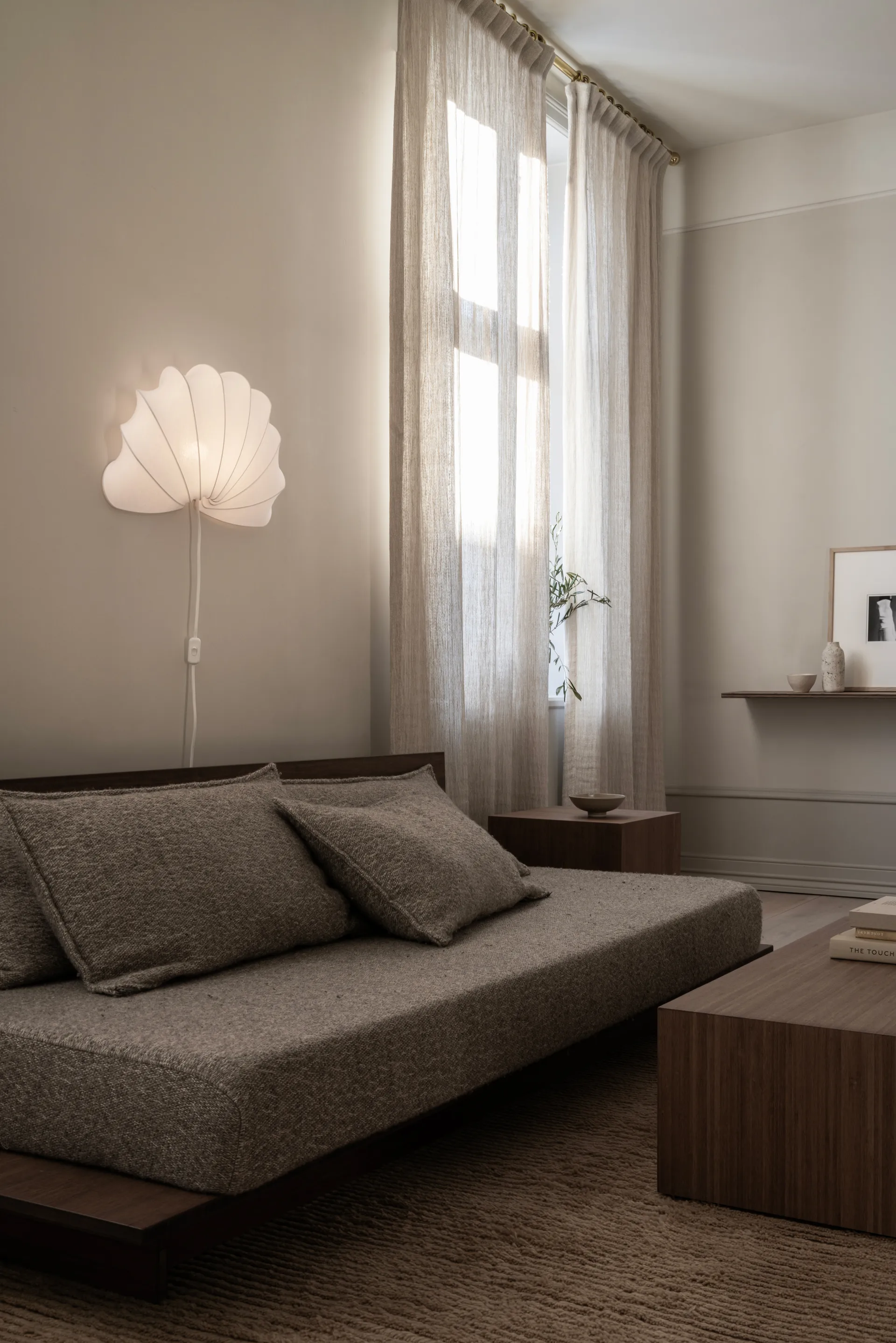 안나 벽 조명 L 54 cm, White cotton Watt & Veke | 와트앤베케