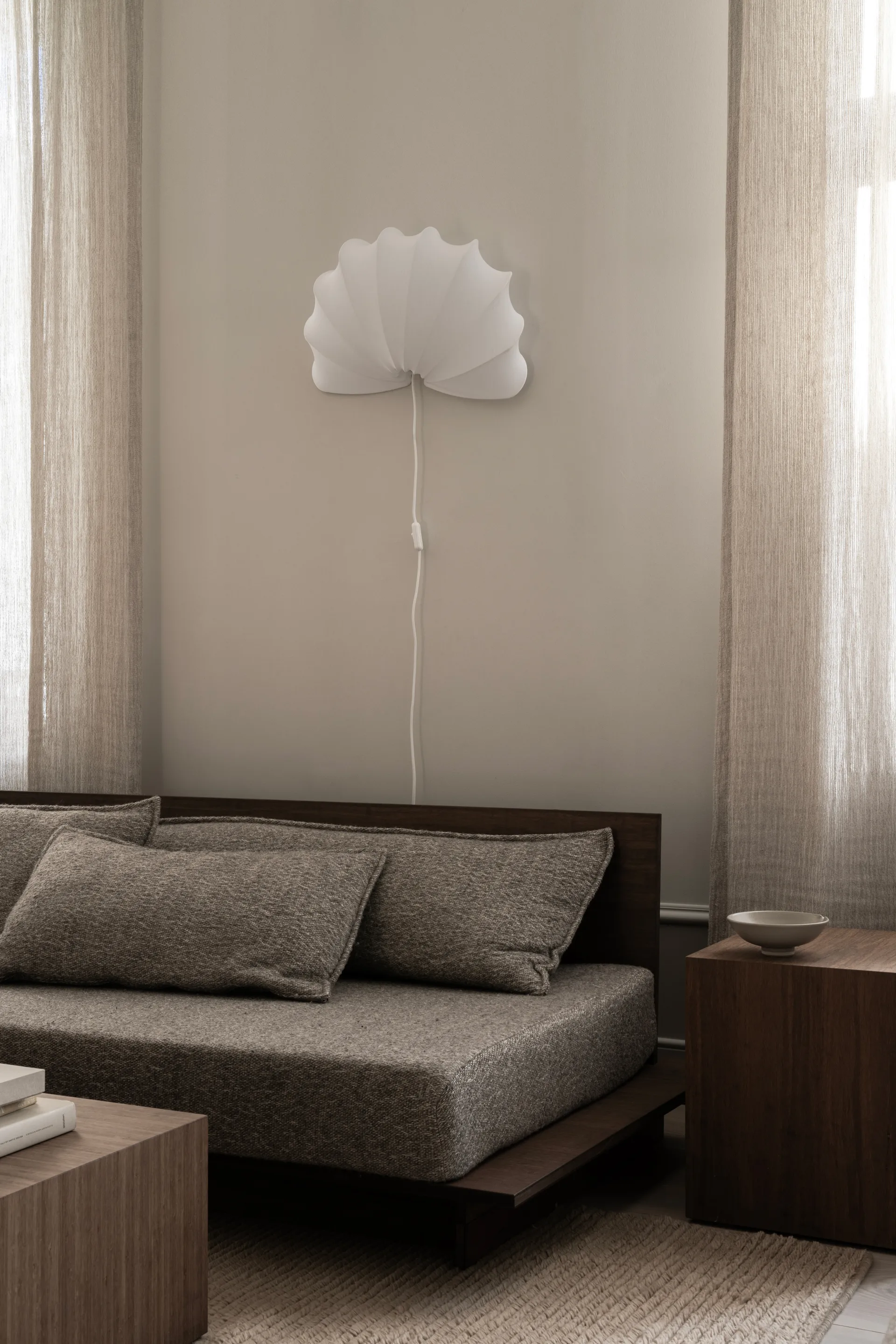 안나 벽 조명 L 54 cm, White cotton Watt & Veke | 와트앤베케