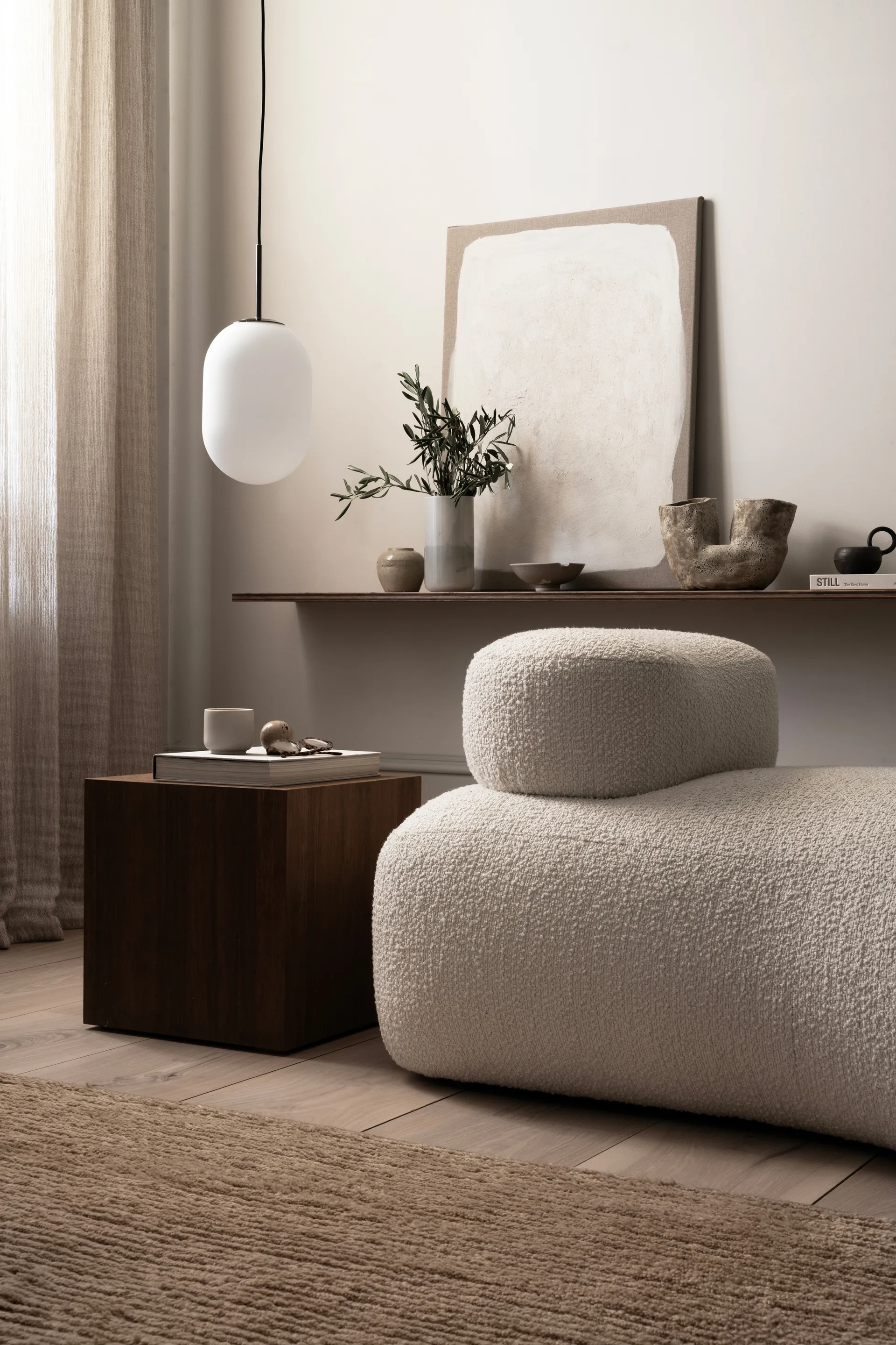 누르 펜던트 M Ø18 cm, White Watt & Veke | 와트앤베케