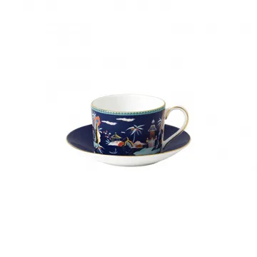 원더러스트 컵과 소서 - blue pagoda - Wedgwood | 웨지우드