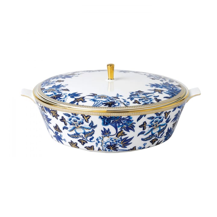 히비스커스 서빙 보울과 덮개, white-blue Wedgwood | 웨지우드