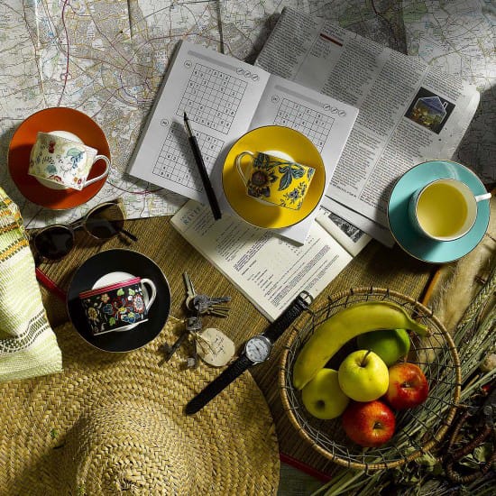 원더러스트 컵과 소서, yellow tonquin Wedgwood | 웨지우드