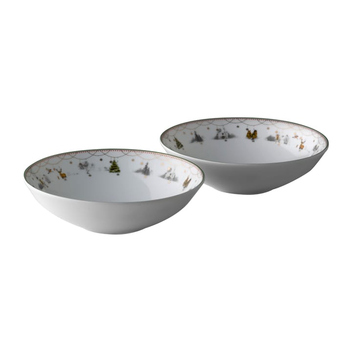 크리스마스 아침 스몰 보울 2개 세트 16 cm - White - Wik & Walsøe | 윅 & 왈쉐